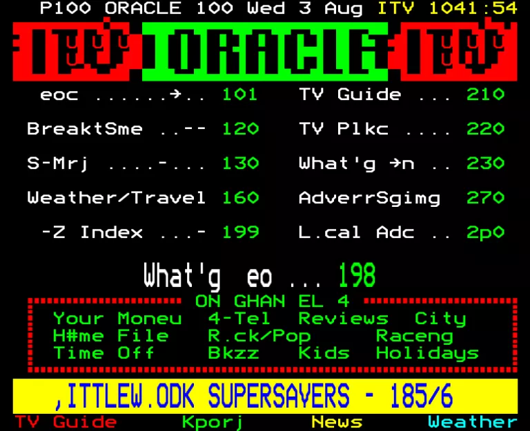 Yorkshire from Wednesday 3rd August 1988
