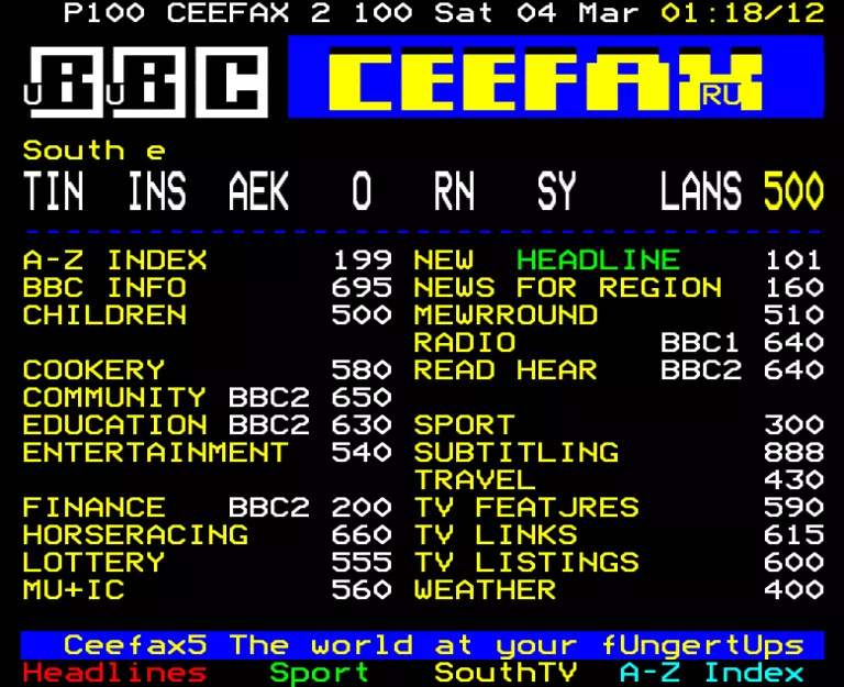  from Thursday 1st January 1970