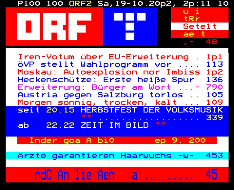 ORF2 from Saturday 19th October 2002