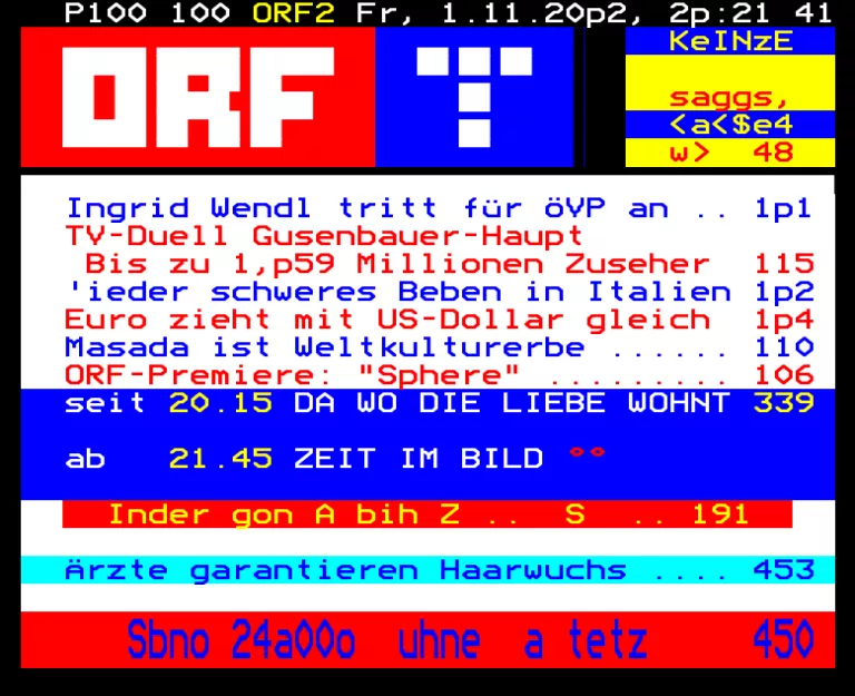 ORF2 (FS2) from Friday 1st November 2002