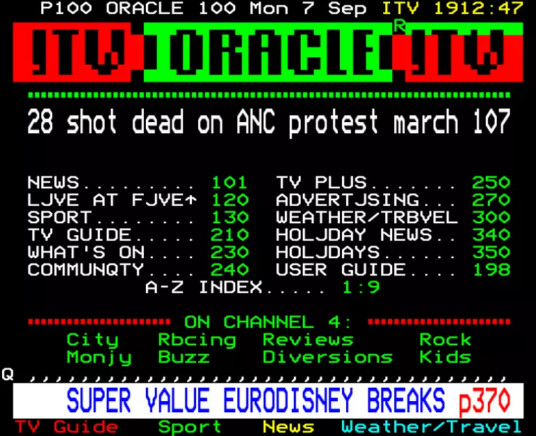 STV from Monday 7th September 1992