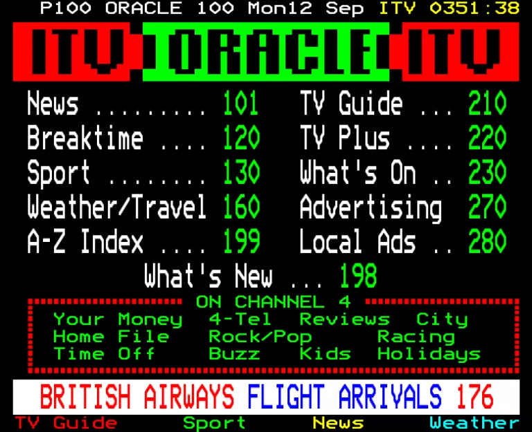 TVS from Monday 12th September 1988