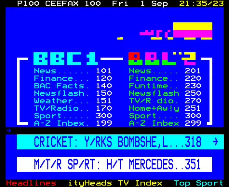 BBC1 from Friday 1st September 1989