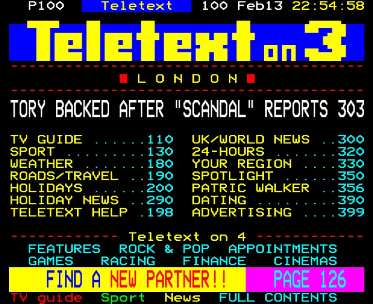LWT from Sunday 13th February 1994