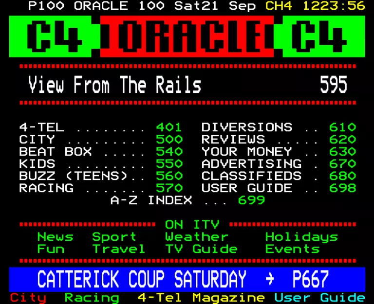 Channel Four from Saturday 21st September 1991