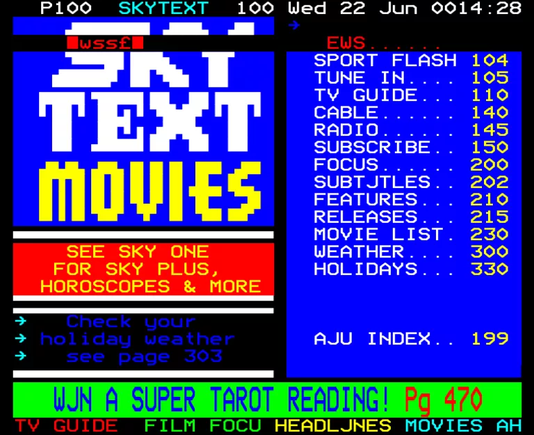 Sky Movies from Wednesday 22nd June 1994