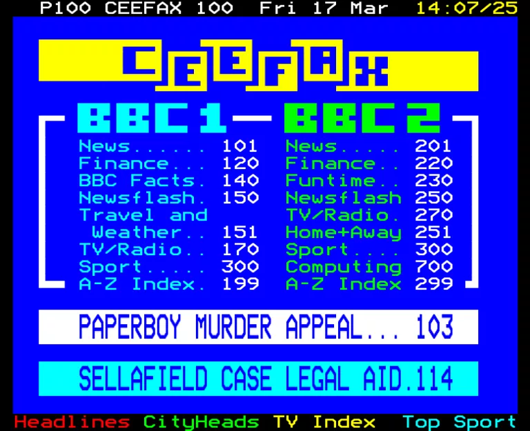 BBC1 from Friday 17th March 1989