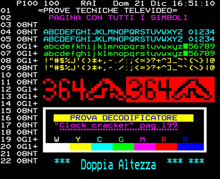 Rai 3 from Sunday 21st December 1986