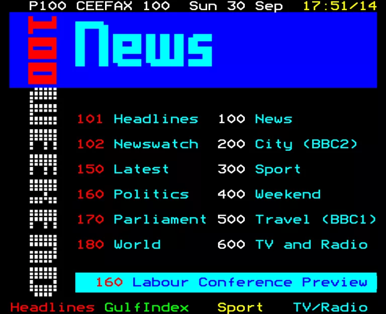 BBC1 from Sunday 30th September 1990