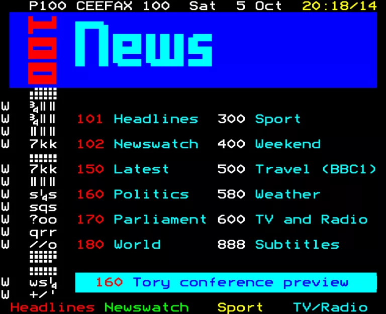 BBC2 from Saturday 5th October 1991