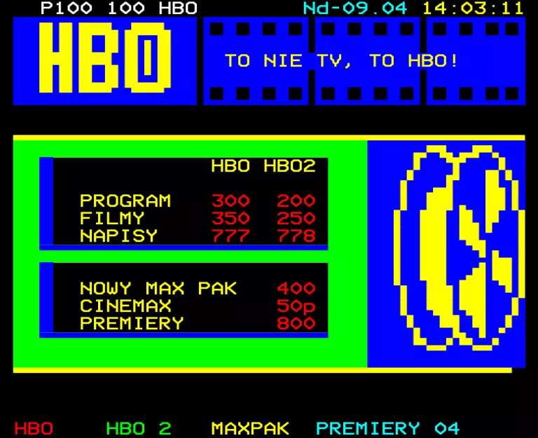 HBO (Poland) from Sunday 9th April 2006