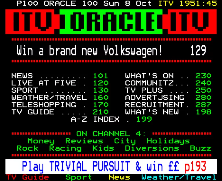 LWT from Sunday 8th October 1989