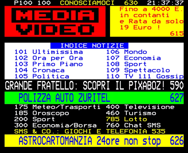 Retequattro from Thursday 9th February 2006