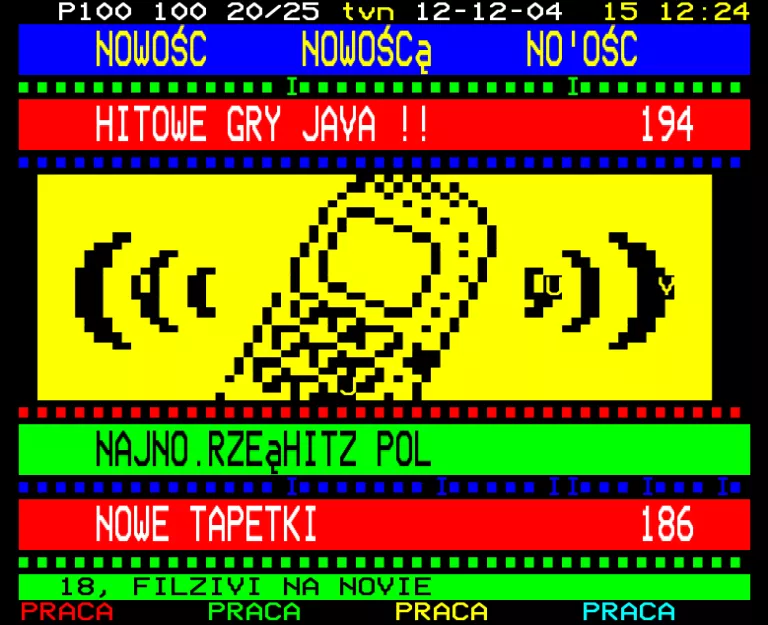 TVN from Sunday 12th December 2004
