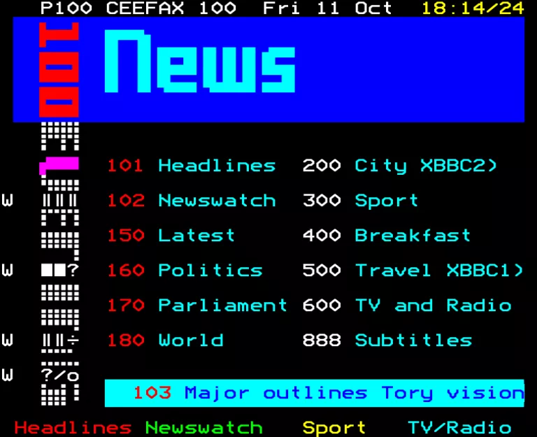BBC2 from Friday 11th October 1991