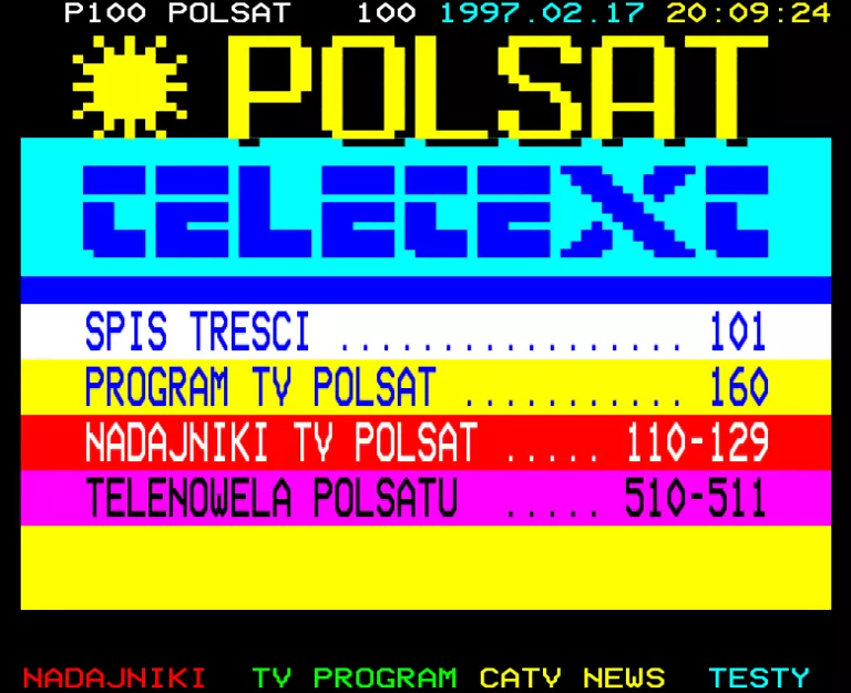 Polsat from Monday 17th February 1997