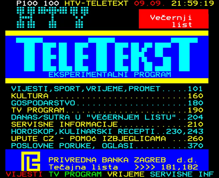 HTV from Monday 9th September 1991