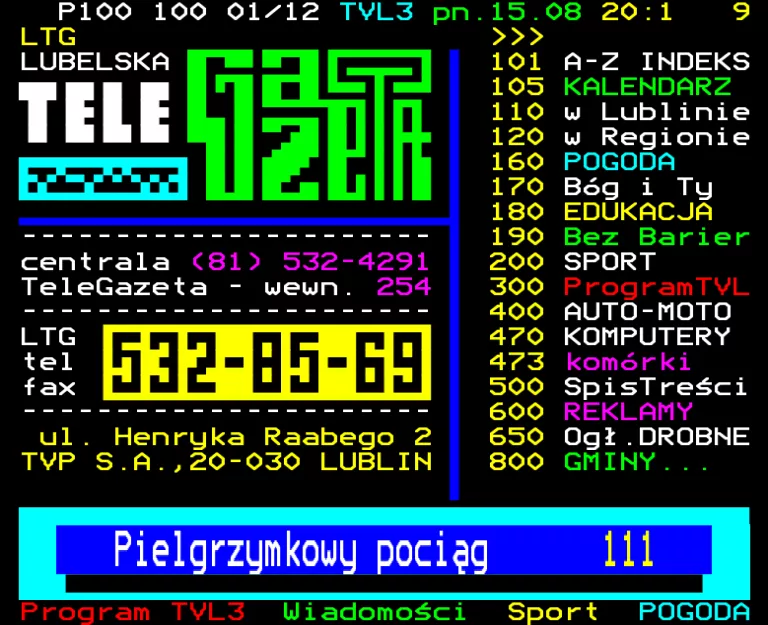 TVP Lublin from Monday 15th August 2005