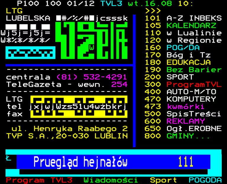 TVP Lublin from Tuesday 16th August 2005