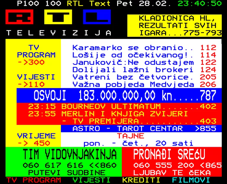 RTL from Friday 28th February 2014