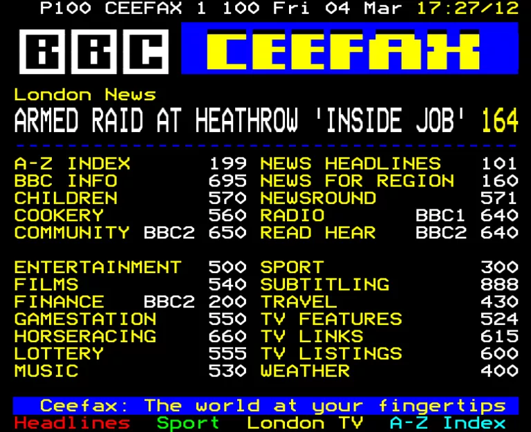 BBC1 from Friday 4th March 2005