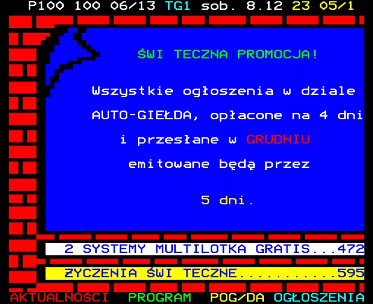 TVP1 from Saturday 8th December 2001