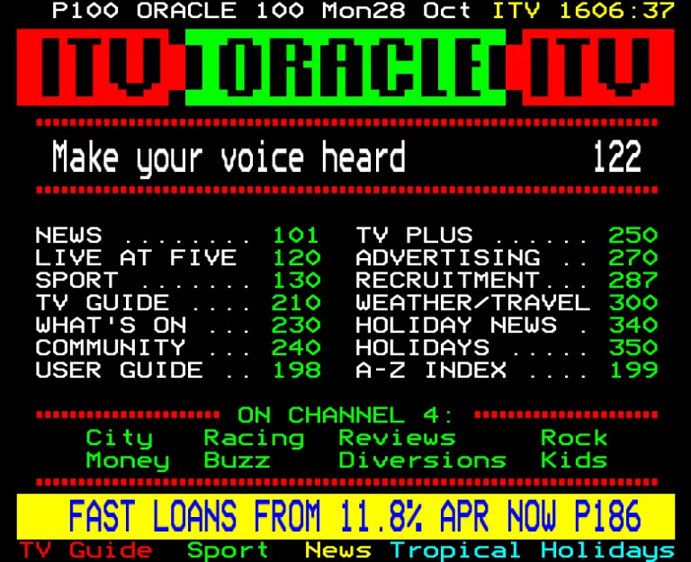 Yorkshire from Monday 28th October 1991