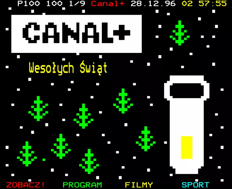 Canal+ (Poland) from Saturday 28th December 1996